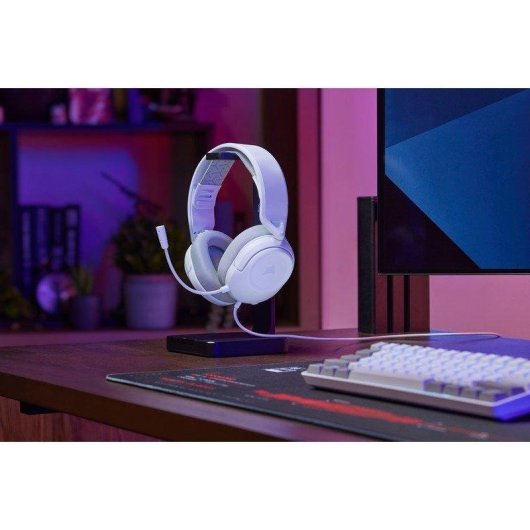 Auriculares Corsair HS35 v3 con cable jack 3,5 mm Gaming, micrófono omnidireccional, blancos