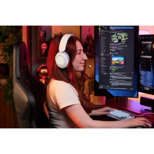 Auriculares Corsair HS35 v3 inalámbricos Bluetooth y USB-C Gaming Blanco
