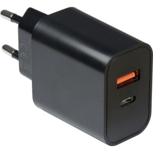 Carregador Inter-Tech PD-2120 USB-C e USB-A 20W Quick Charge 3.0 Preto