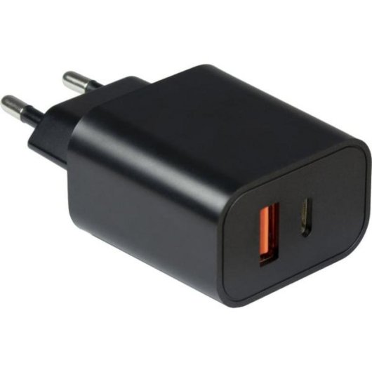 Carregador Inter-Tech PD-2120 USB-C e USB-A 20W Quick Charge 3.0 Preto