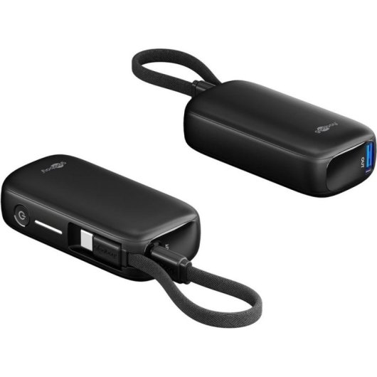 Banco de potencia Goobay 76250 5000 mAh Quick Charge 3.0 Negro