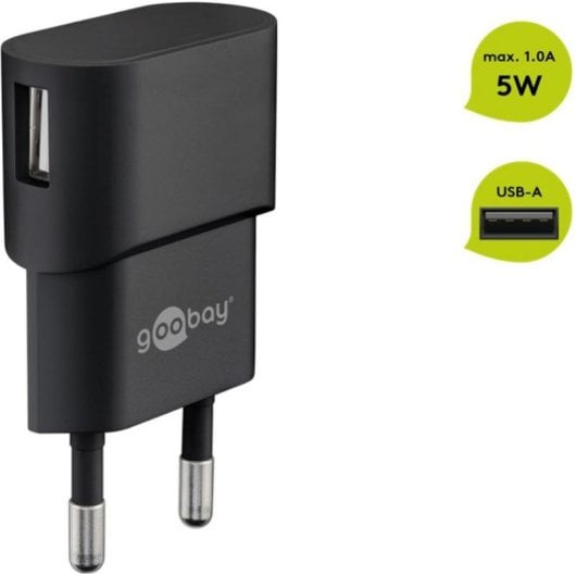 Ladegerät USB-A Goobay 44947 Innen Schwarz Universal