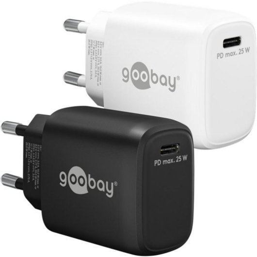 Ladegerät USB-C Goobay 65368 25W Schnellladung Innen Weiß