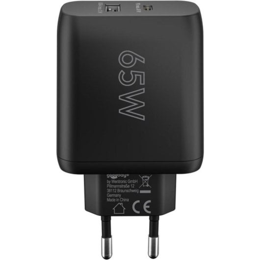 Schnelllader Dual USB-C PD GaN 65W goobay 65409