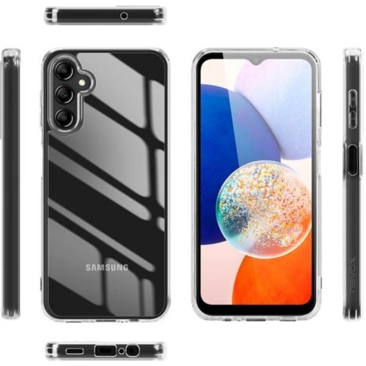 Handyhülle Nevox StyleShell SHOCKFlex TPU Transparent Stoßfest für Samsung Galaxy A15
