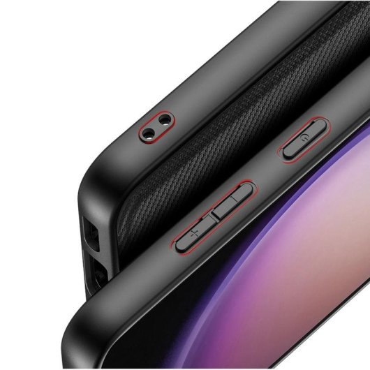 Funda Nevox StyleShell NYLO Nylon Noir Antichoc pour Galaxy S25+