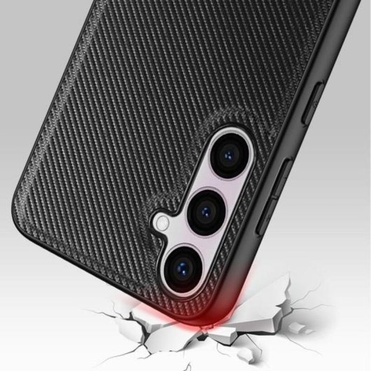 Funda Nevox StyleShell NYLO Nylon Noir Antichoc pour Galaxy S25+