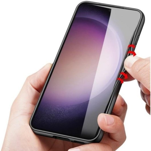 Funda Nevox StyleShell NYLO Nylon Noir Antichoc pour Galaxy S25+