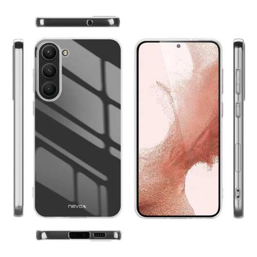 Funda para móvil Nevox StyleShell Flex TPU Transparente Antigolpes para Samsung Galaxy S24 Plus