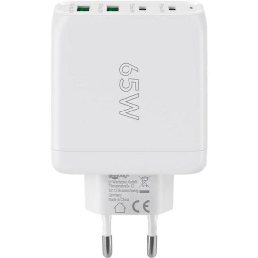 Schnelllader Multiport USB-C Goobay 64818 68W GaN 4 Ports