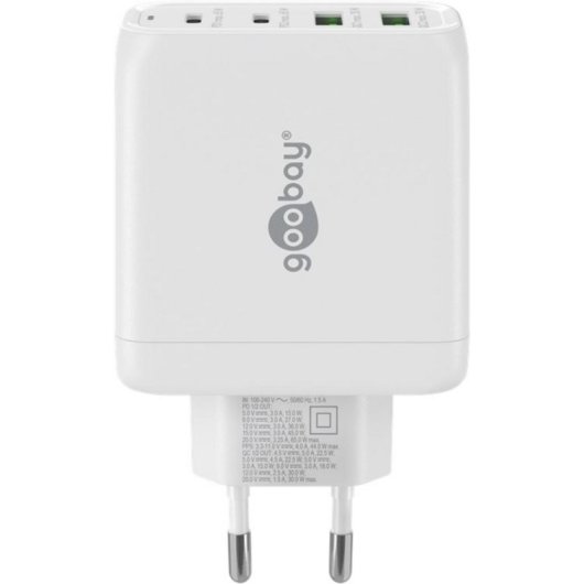 Schnelllader Multiport USB-C Goobay 64818 68W GaN 4 Ports