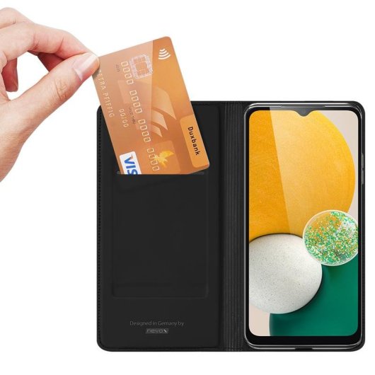 Funda para móvil Nevox 2324 Folio PU Noir avec Support Magnétique pour Samsung A15