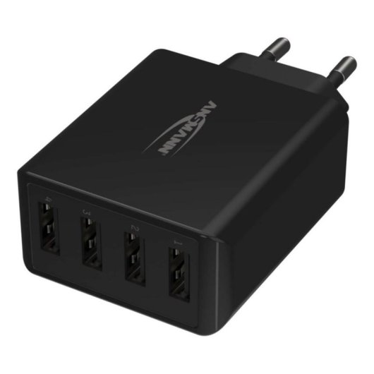 Cargador Ansmann HC430 Interior 4 Puertos USB 2.0 Negro