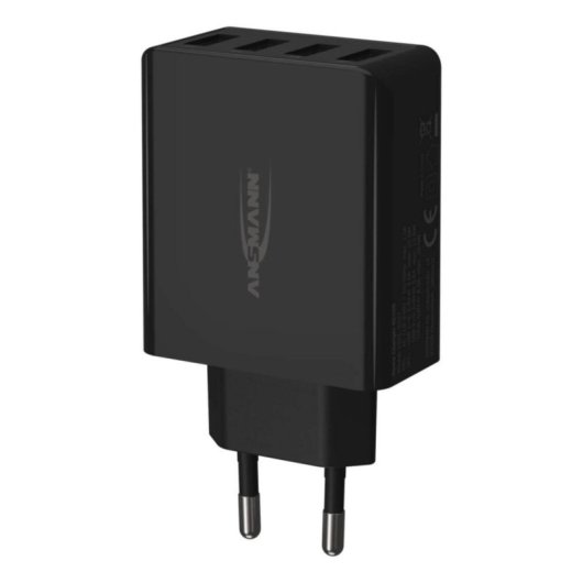 Cargador Ansmann HC430 Interior 4 Puertos USB 2.0 Negro