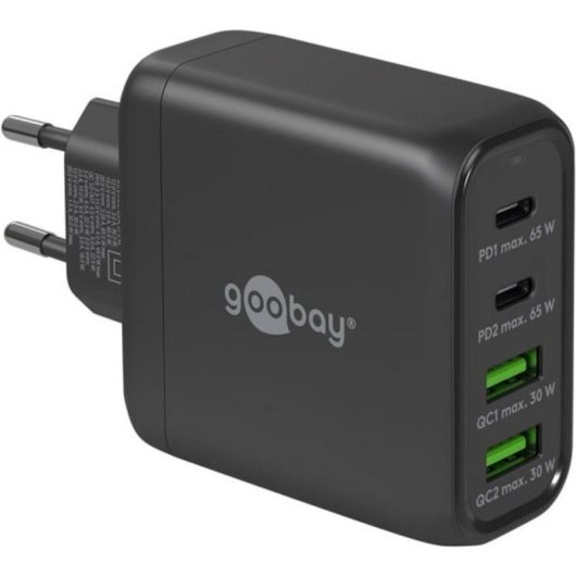 Schnelllader Multiport USB-C Goobay 64817 68W GaN 4 Ports