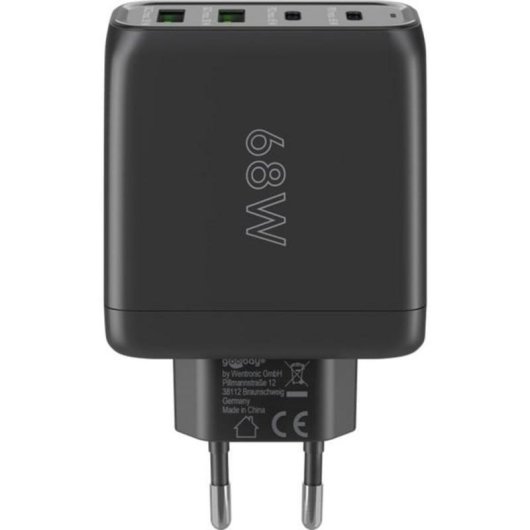 Schnelllader Multiport USB-C Goobay 64817 68W GaN 4 Ports