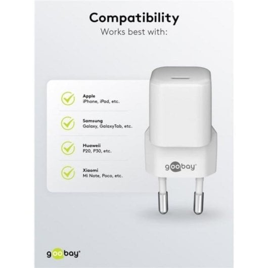 USB-C Schnelllader Goobay 65404 PD GaN 20W Schwarz
