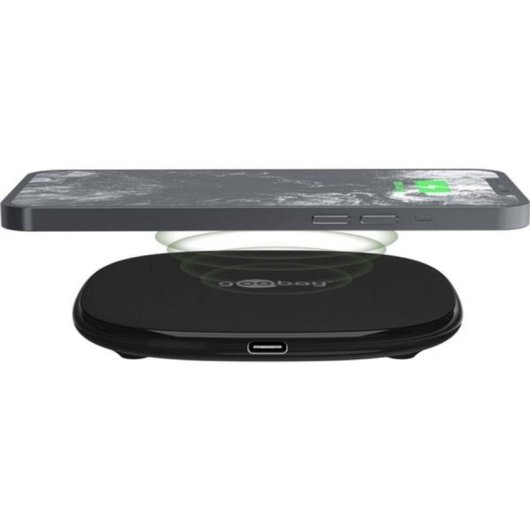 Cargador Inalámbrico Goobay 64675 15W Negro para Dispositivos Apple