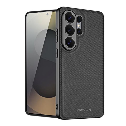 Funda para móvil Nevox StyleShell NYLO Cover TPU Nylon Schwarz für Samsung Galaxy S26 Ultra