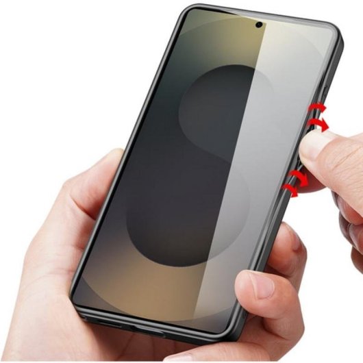 Funda para móvil Nevox StyleShell NYLO Cover TPU Nylon Schwarz für Samsung Galaxy S26 Ultra