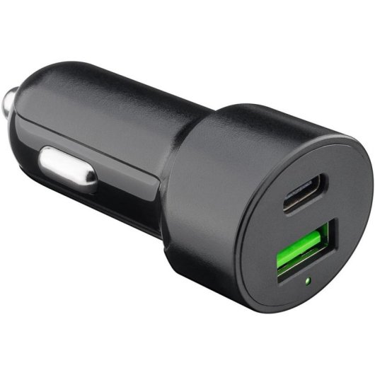 Auto-Ladegerät Goobay Dual USB-C PD 30W Schwarz