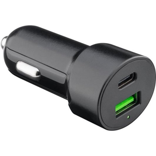 Auto-Ladegerät Goobay Dual USB-C PD 30W Schwarz