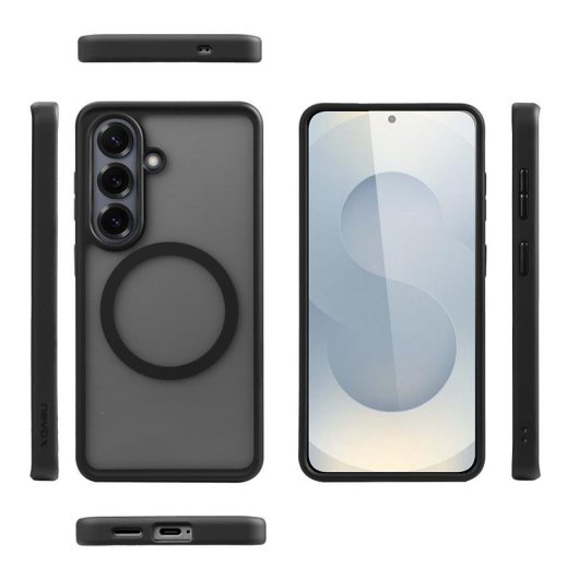 Custodia Nevox StyleShell INVISIO PC TPU Nera Antishock per Samsung Galaxy S26