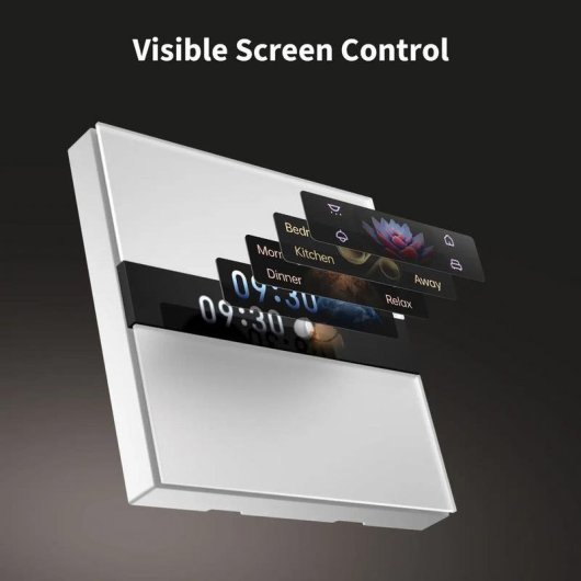 Interruptor inteligente Aqara Display Switch V1 Zigbee WiFi Bluetooth Compatible Alexa Google Home