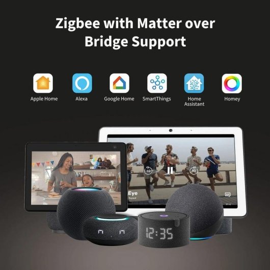 Interruptor inteligente Aqara Display Switch V1 Zigbee WiFi Bluetooth Compatible Alexa Google Home