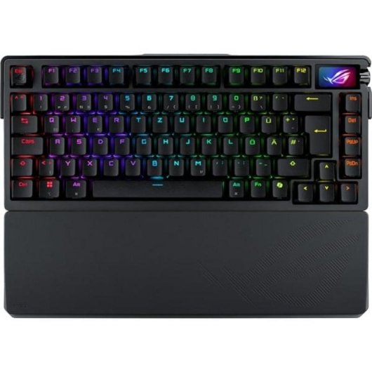 Clavier ASUS ROG Azoth Extreme mécanique sans fil et filaire QWERTZ RGB OLED