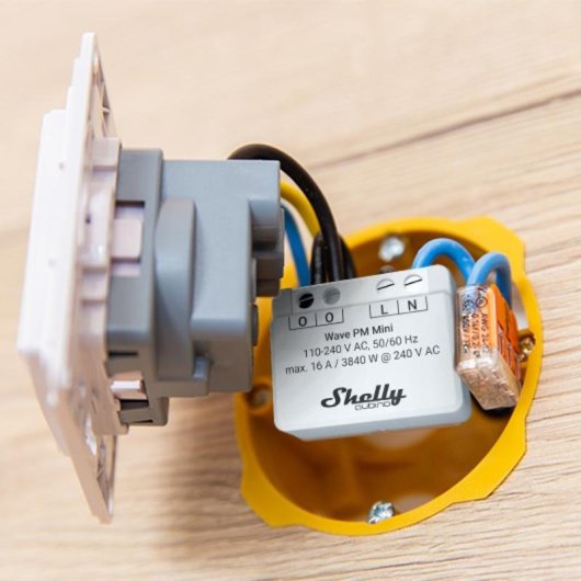 Intelligenter Schalter Shelly Qubino Wave PM Mini Z-Wave mit Energiemessung