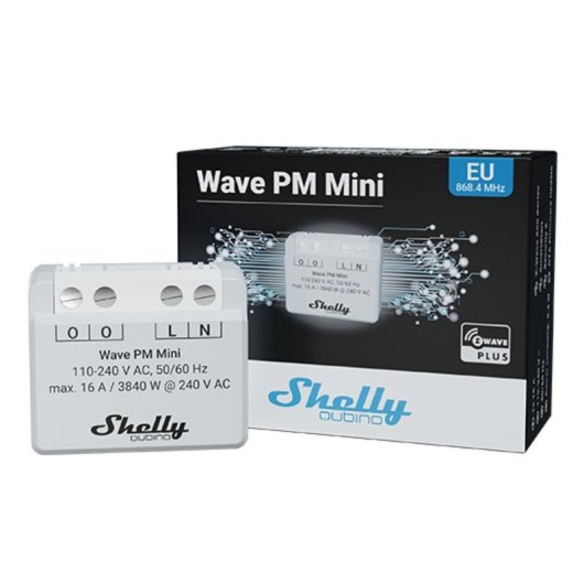 Intelligenter Schalter Shelly Qubino Wave PM Mini Z-Wave mit Energiemessung