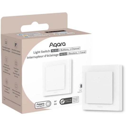 Interruptor inteligente Aqara Light Switch H2 EU Zigbee y Matter over Thread
