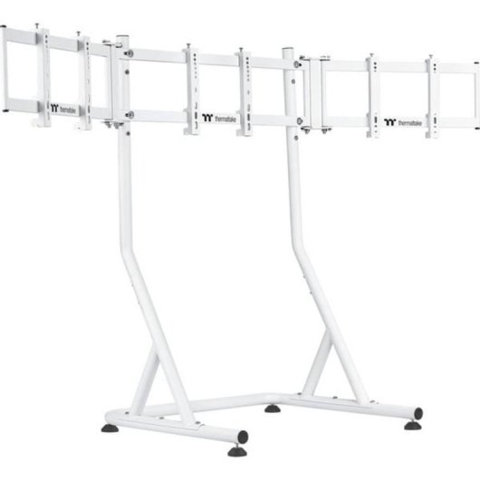 Thermaltake GEA-RMS-TMSWHT-01 Supporto Monitor Triplo Pavimento 32 a 55" VESA 75x75 a 200x200 Max 60Kg
