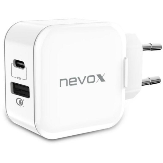 Ladegerät Nevox 1760 USB-C und USB-A 20W Quick Charge 3.0 Weiß