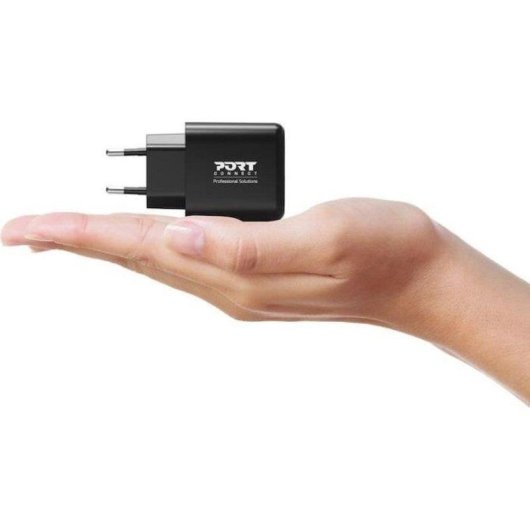 Cargador de Pared GaN Port Designs 902104EU 65W USB-C PD + USB-A