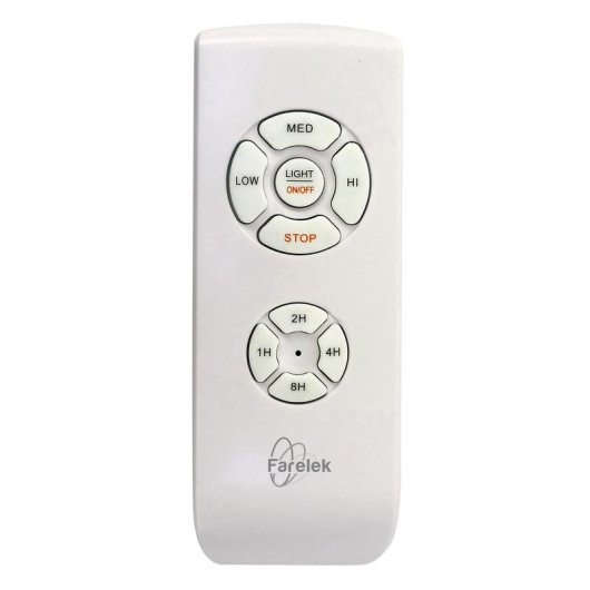 Ventilador de Techo con Luz Farelek Oklahoma 100W 137cm 3 Velocidades Mando Reversible LED Regulable