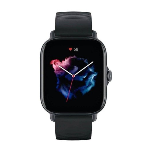 Amazfit GTS 3 Bluetooth GPS 42mm Negro Correa Silicona IP68 SpO2 Pulsómetro