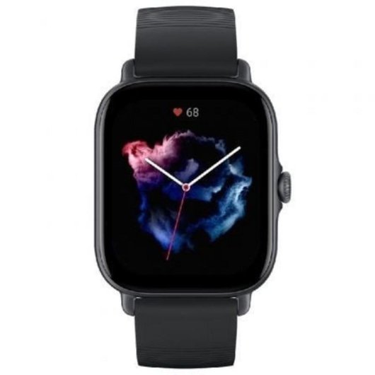 Amazfit GTS 3 Bluetooth GPS 42mm Negro Correa Silicona IP68 SpO2 Pulsómetro