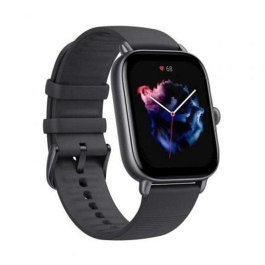Amazfit GTS 3 Bluetooth GPS 42mm Negro Correa Silicona IP68 SpO2 Pulsómetro