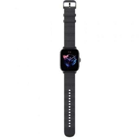 Amazfit GTS 3 Bluetooth GPS 42mm Negro Correa Silicona IP68 SpO2 Pulsómetro