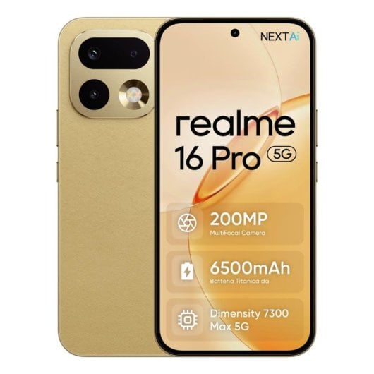 Realme 16 Pro 5G 8GB 256GB 6.8" Dorado