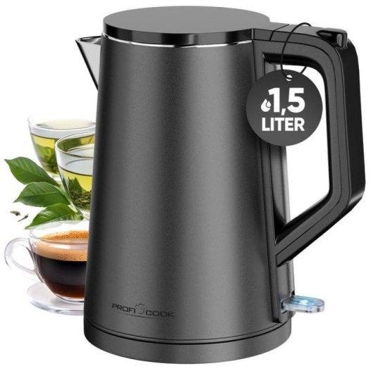 Wasserkocher Elektrisch ProfiCook PC-WK 1290 2200 W 1,5 L Anthrazit
