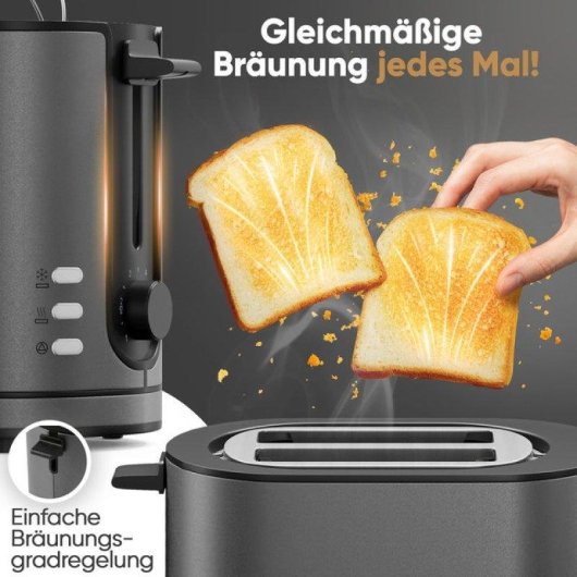 Toaster ProfiCook PC-TA 1291 950 W Extra-Weite Schlitze