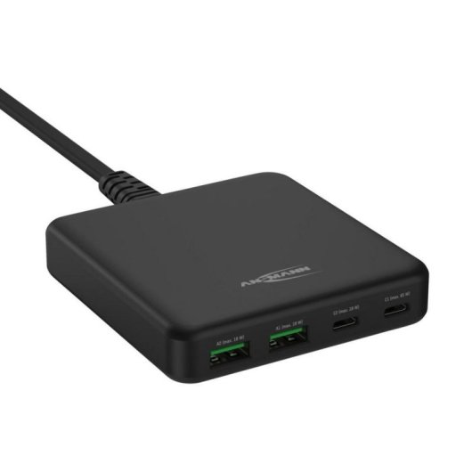 Cargador de sobremesa Ansmann DC465PD 65W 4 puertos USB-C y USB-A