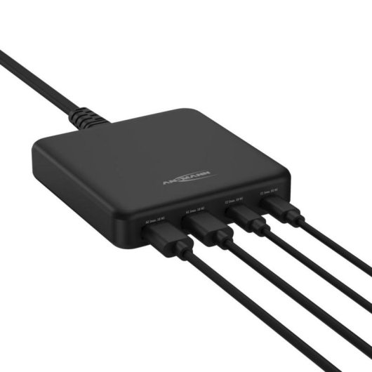 Cargador de sobremesa Ansmann DC465PD 65W 4 puertos USB-C y USB-A