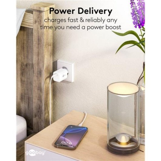 Ladegerät USB-C 65W GaN Goobay 79156 Weiß Universal