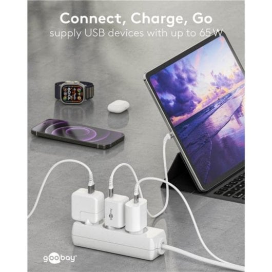 Ladegerät USB-C 65W GaN Goobay 79156 Weiß Universal
