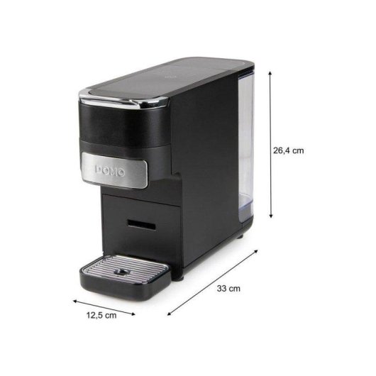 Cafetera Espresso Domo DO748K 1,5 L 1545 W Compatible Nespresso Dolce Gusto