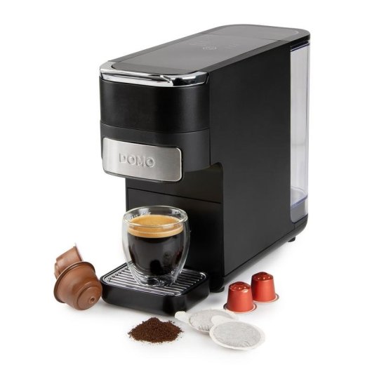 Cafetera Espresso Domo DO748K 1,5 L 1545 W Compatible Nespresso Dolce Gusto